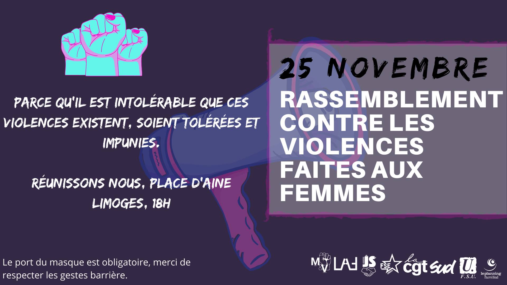 25 Novembre Rassemblement Contre Les Violences Faites Aux Femmes 