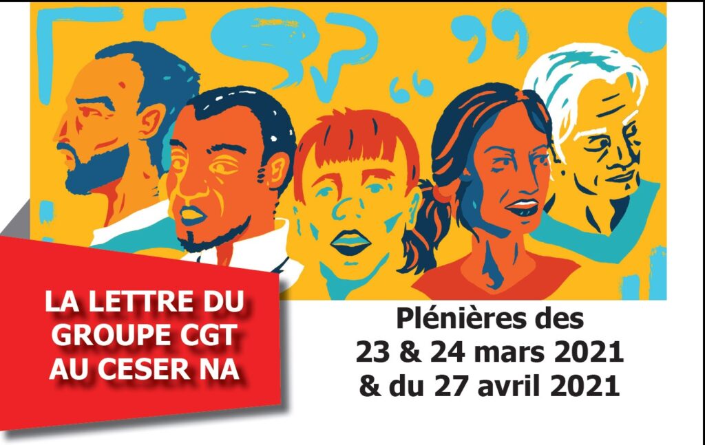 Lettre du groupe CGT au CESER NA – avril 2021