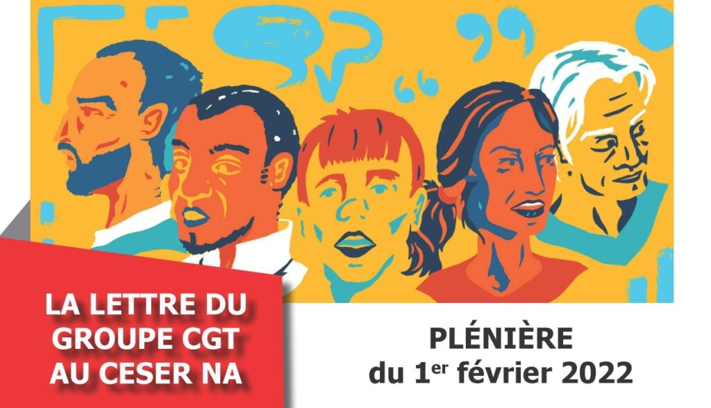 Lettre du groupe CGT au CESER – Plénière du 1er février 2022