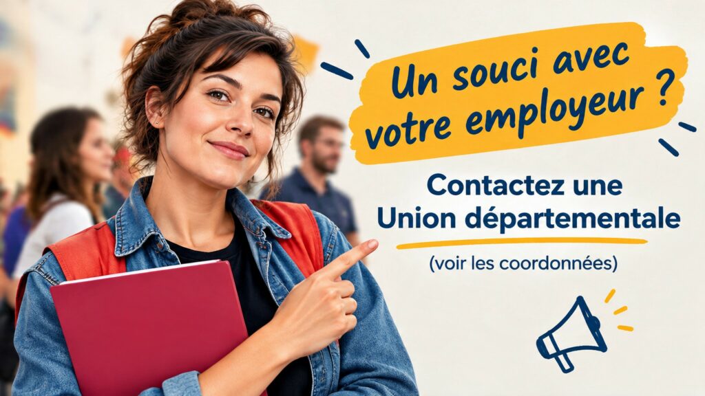 Un souci avec votre employeur ? Besoin d&rsquo;une réponse rapide ? Contactez une Union Départementale